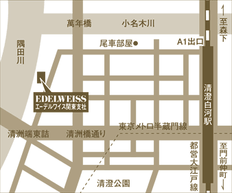 地図画像：関東工場
